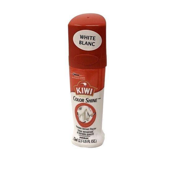 KIWI Shoe Polish White Premiere Instant Color Shine Leather Crafts Window Marker - Picture 1 of 1